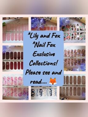 **5 For $15** Lily And Fox 🦊 Nail Fox 16ct Nail Wraps Please Read!